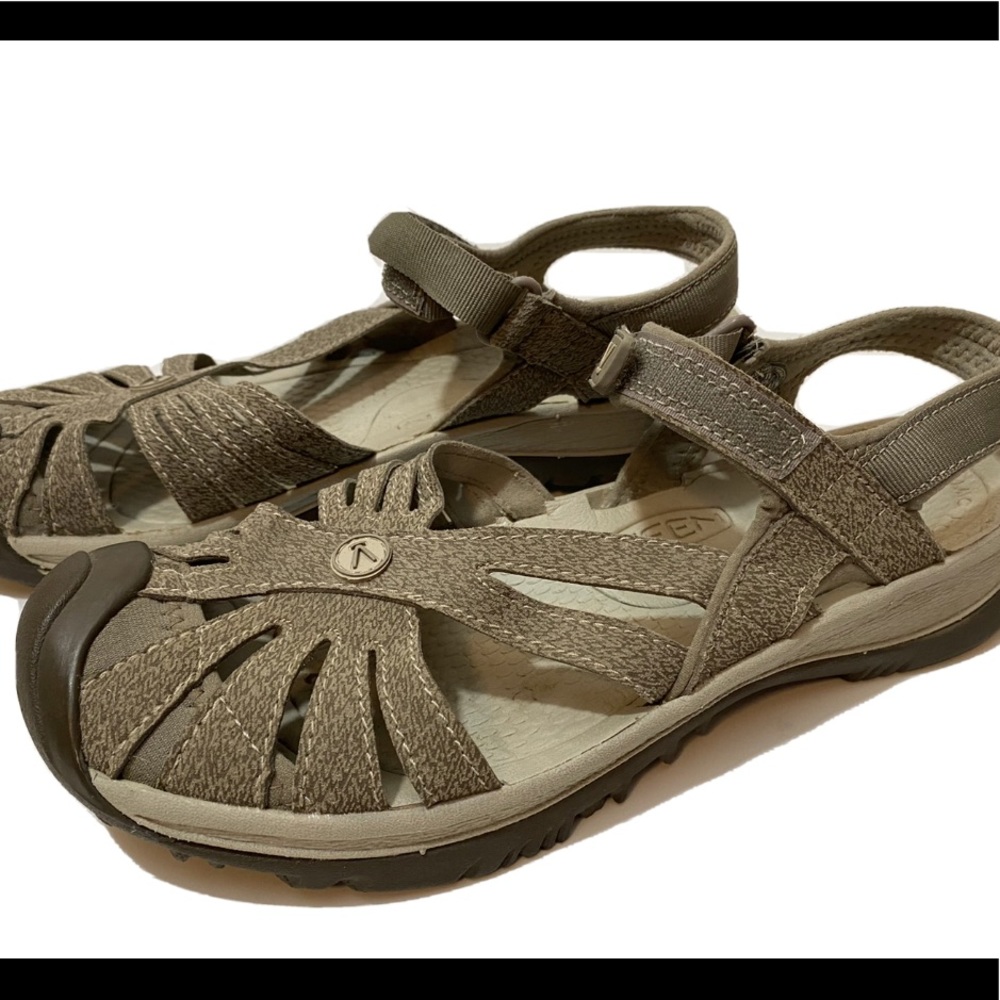 Keen Womans Rose Sandals Sz US 11 Brindle Shitake